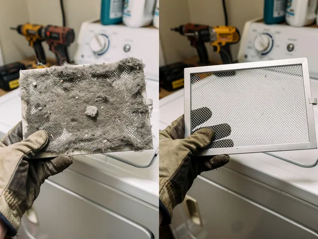 Professional lint trap cleaning by Downey Dryer Vent Cleaning in Downey