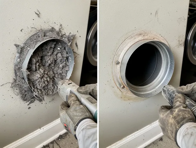 Professional clogged vent cleaning by Downey Dryer Vent Cleaning in Downey