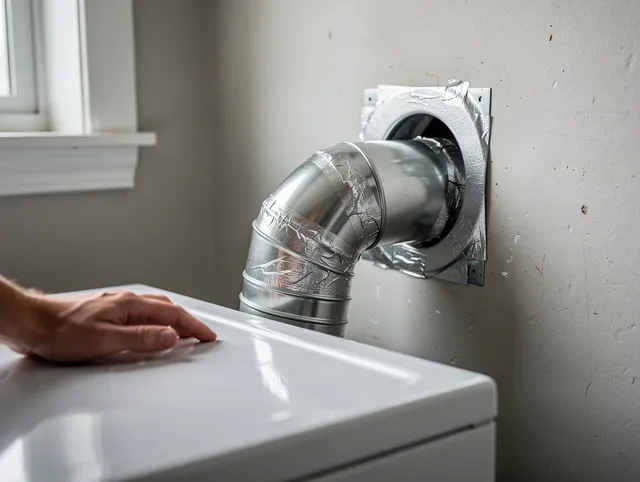 Downey Dryer Vent Cleaning expert performing professional dryer vent repair and installation in Downey