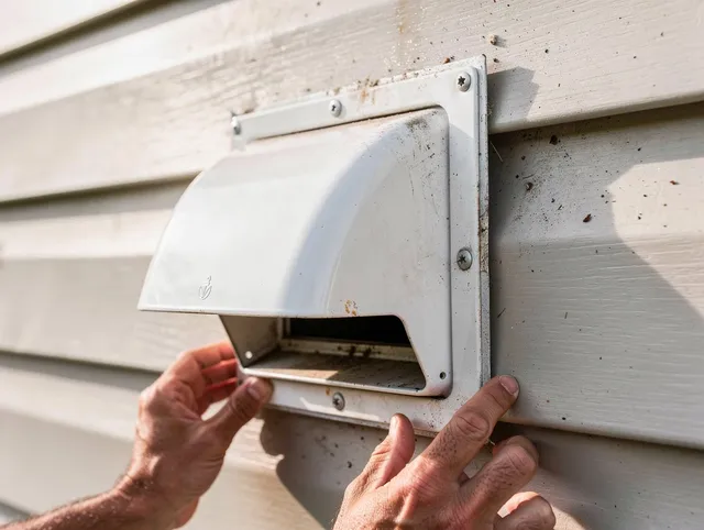 Downey Dryer Vent Cleaning technician delivering thorough residential dryer vent cleaning service in Downey
